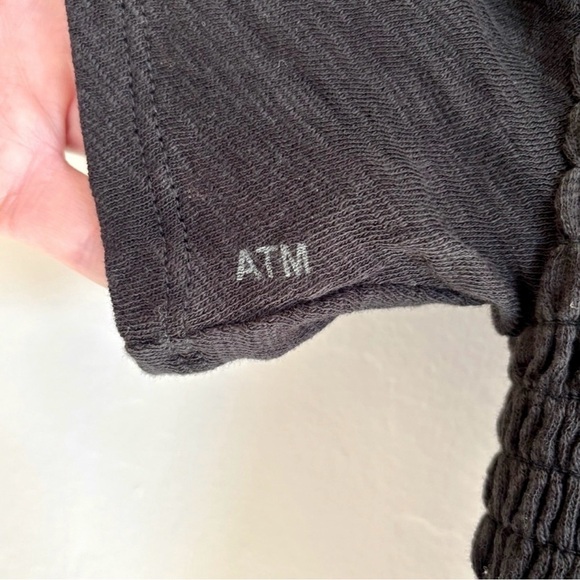 ATM Anthony Thomas Melillo Charcoal Ruched Tee - Picture 6 of 10